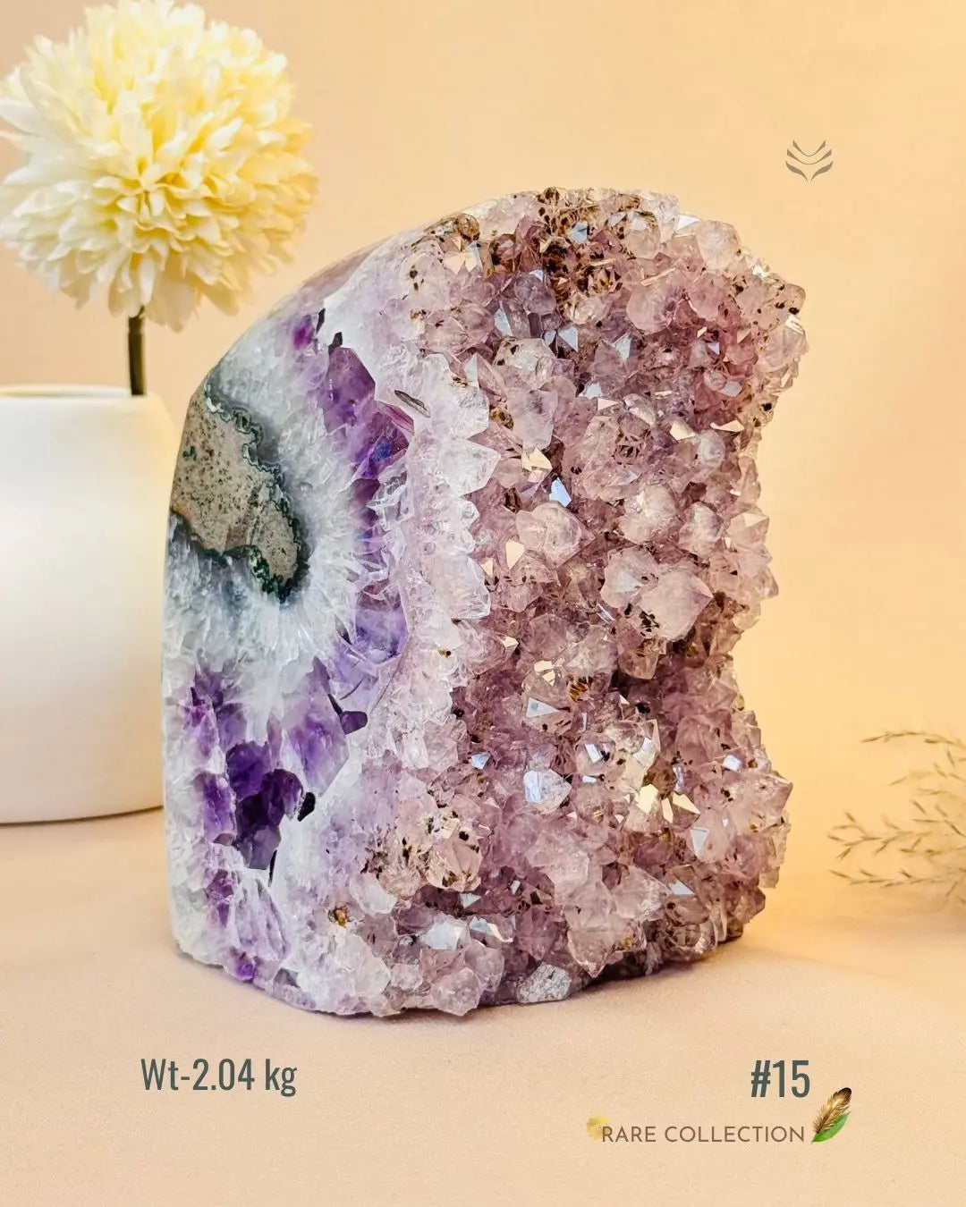 LightCoded Power & Wealth Amethyst Cluster