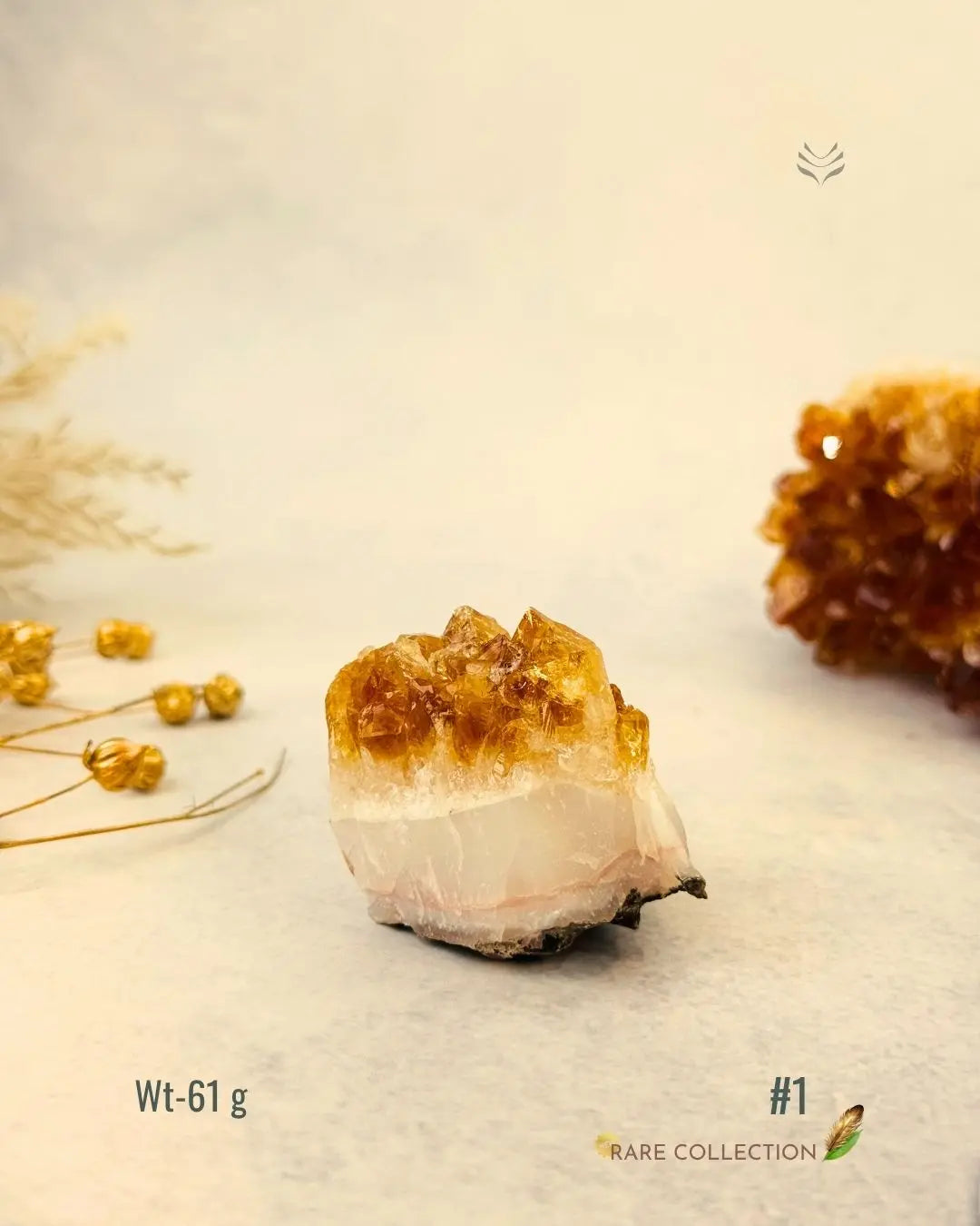 LightCoded Raw Citrine Cluster