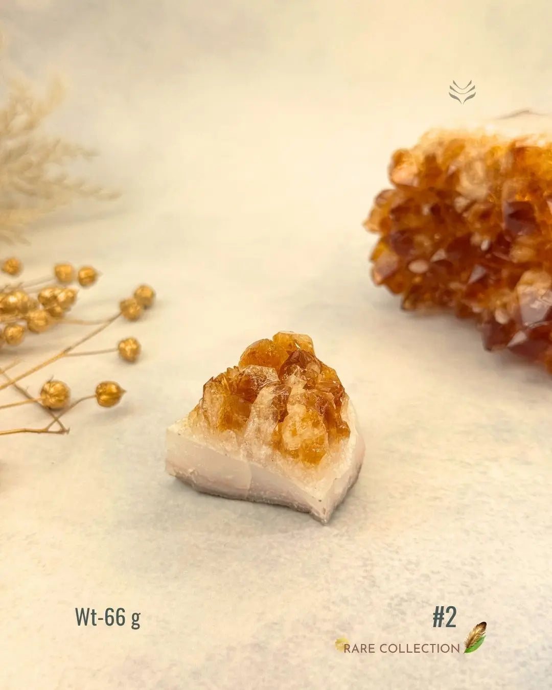 LightCoded Raw Citrine Cluster