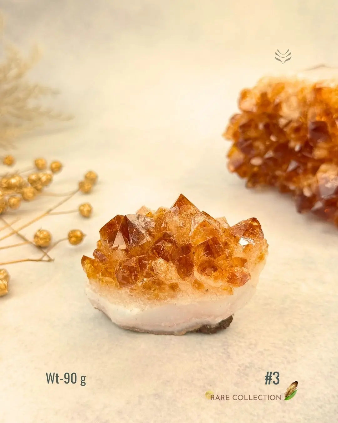 LightCoded Raw Citrine Cluster