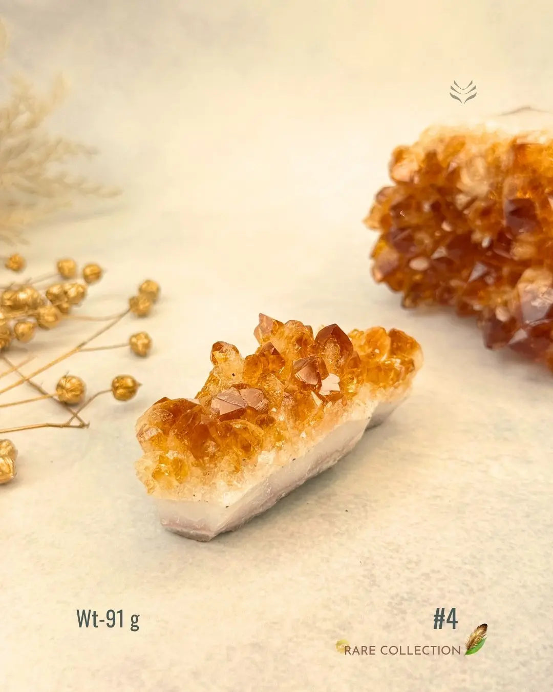 LightCoded Raw Citrine Cluster