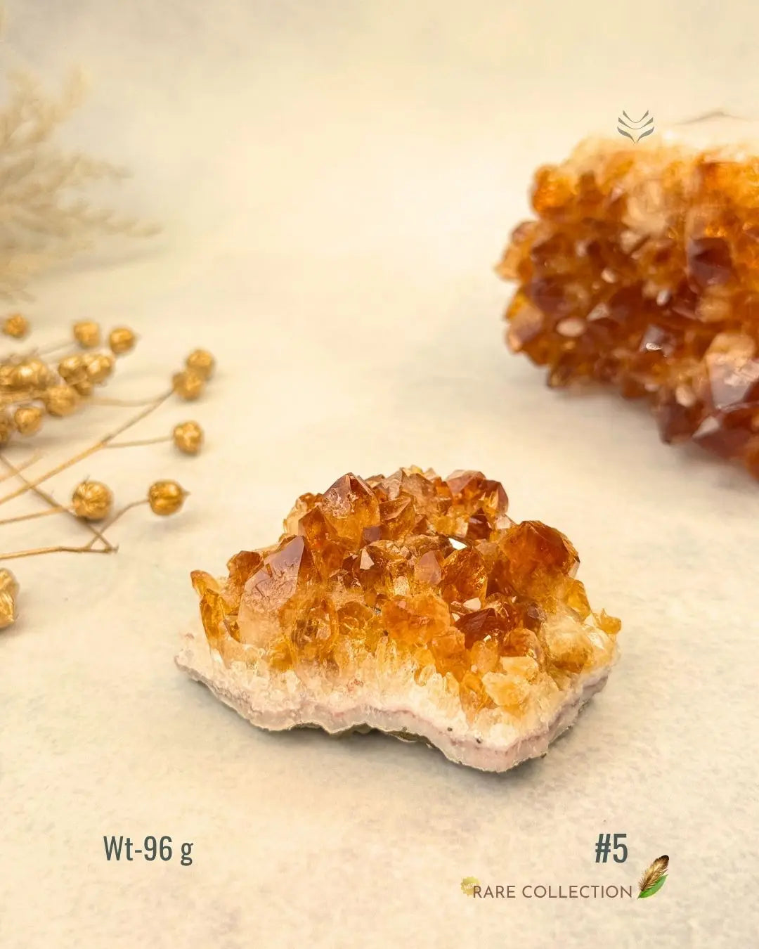 LightCoded Raw Citrine Cluster
