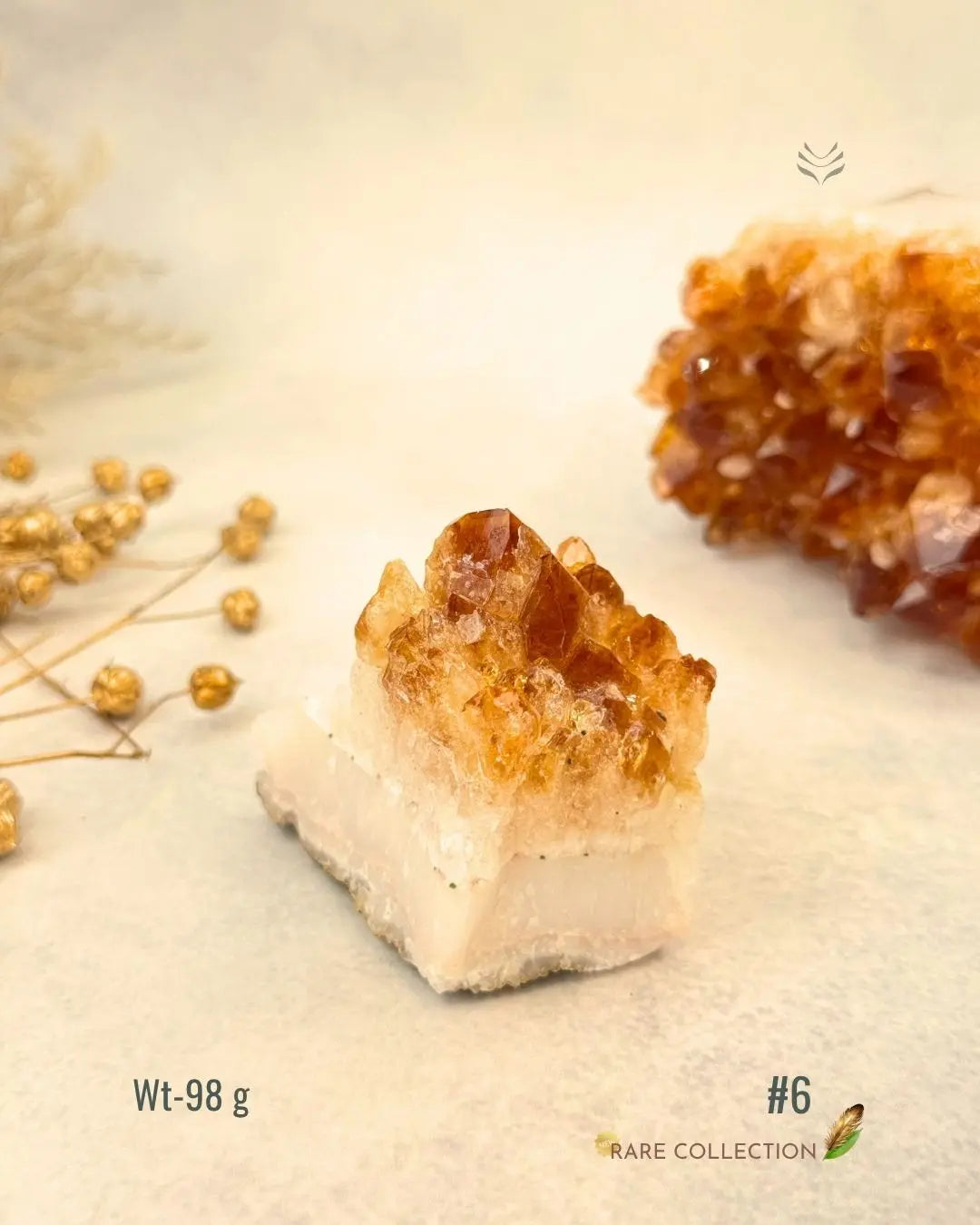 LightCoded Raw Citrine Cluster