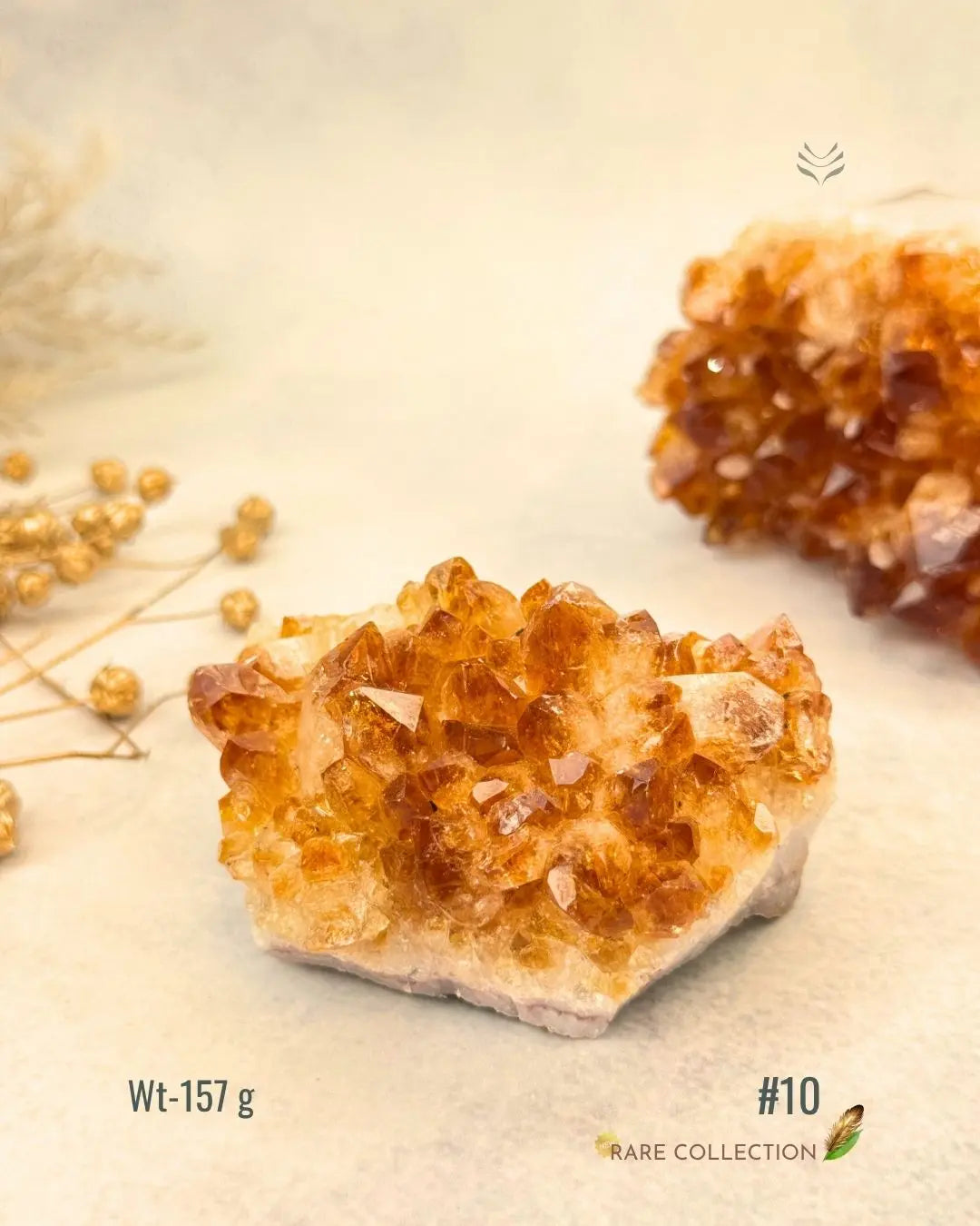LightCoded Raw Citrine Cluster
