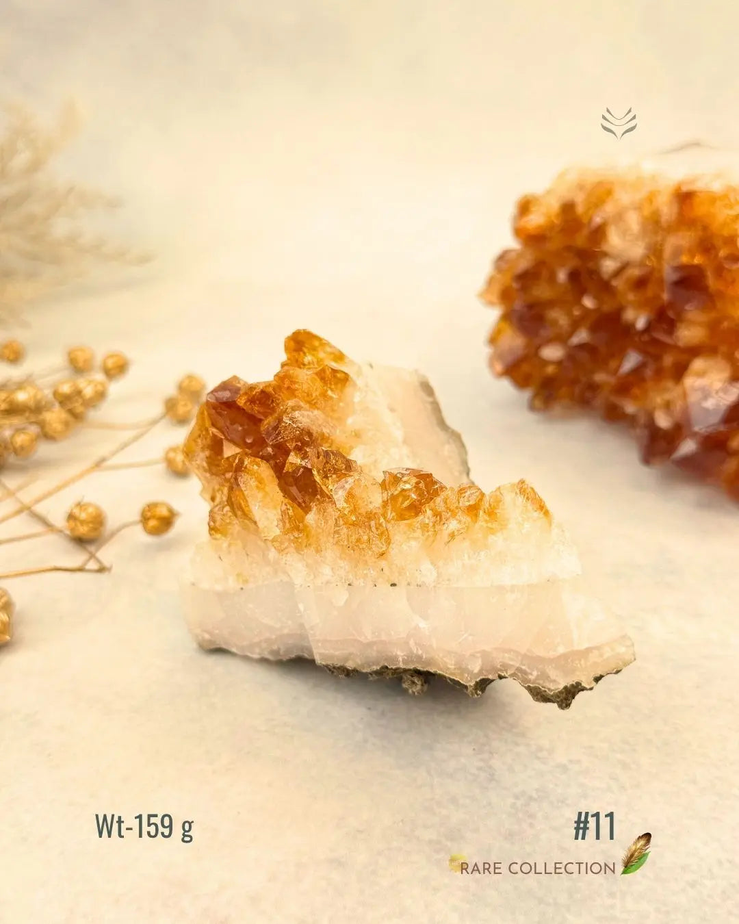 LightCoded Raw Citrine Cluster