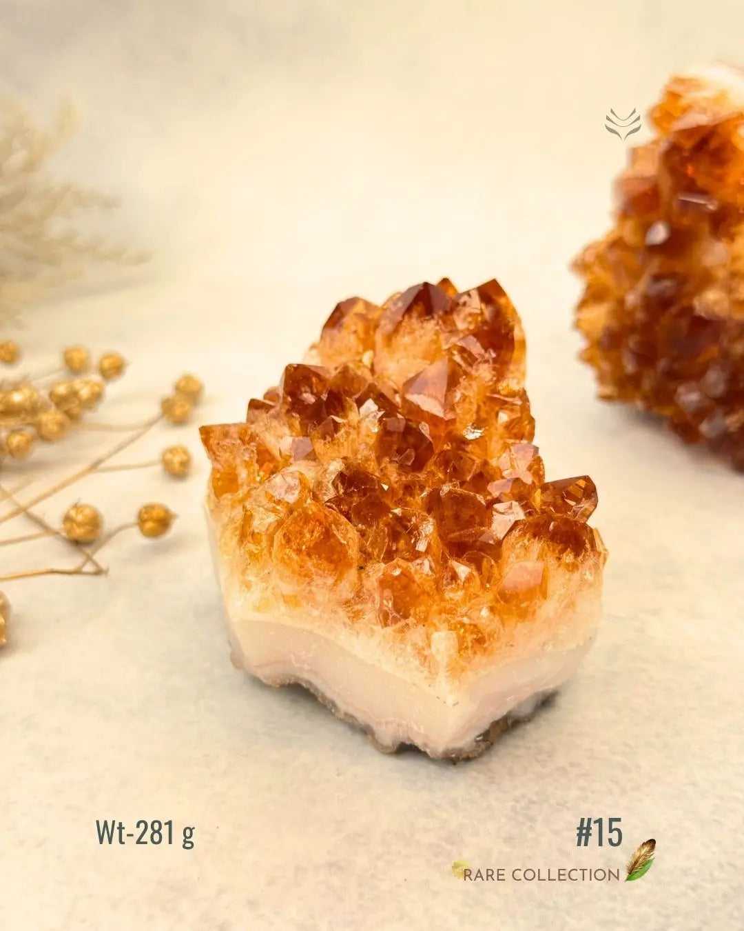 LightCoded Raw Citrine Cluster