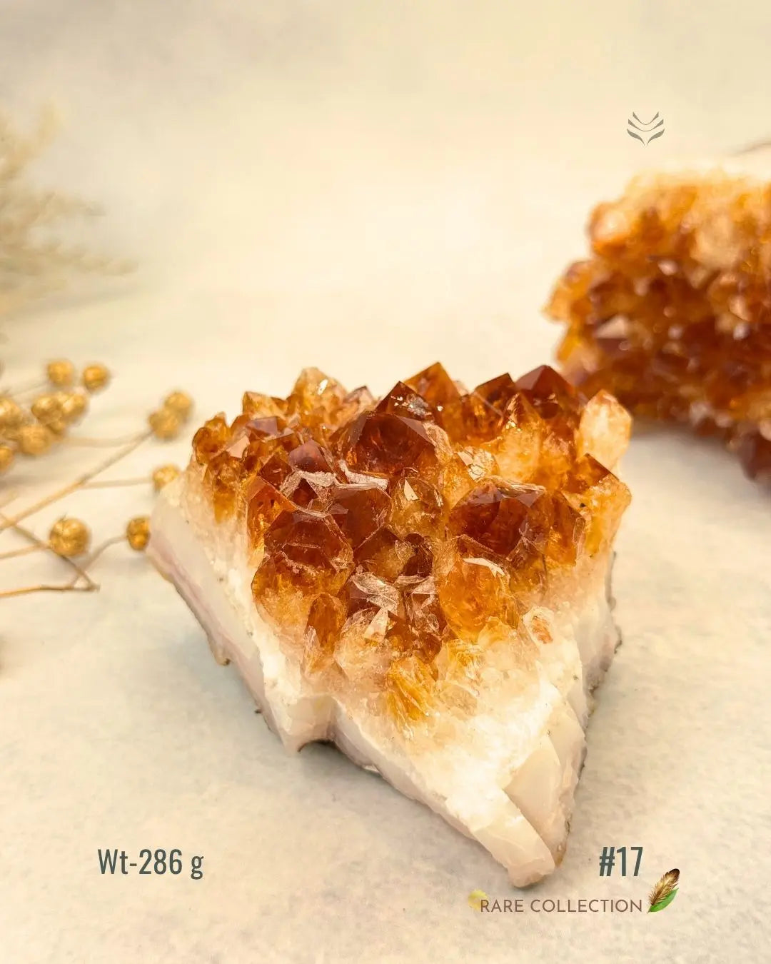 LightCoded Raw Citrine Cluster