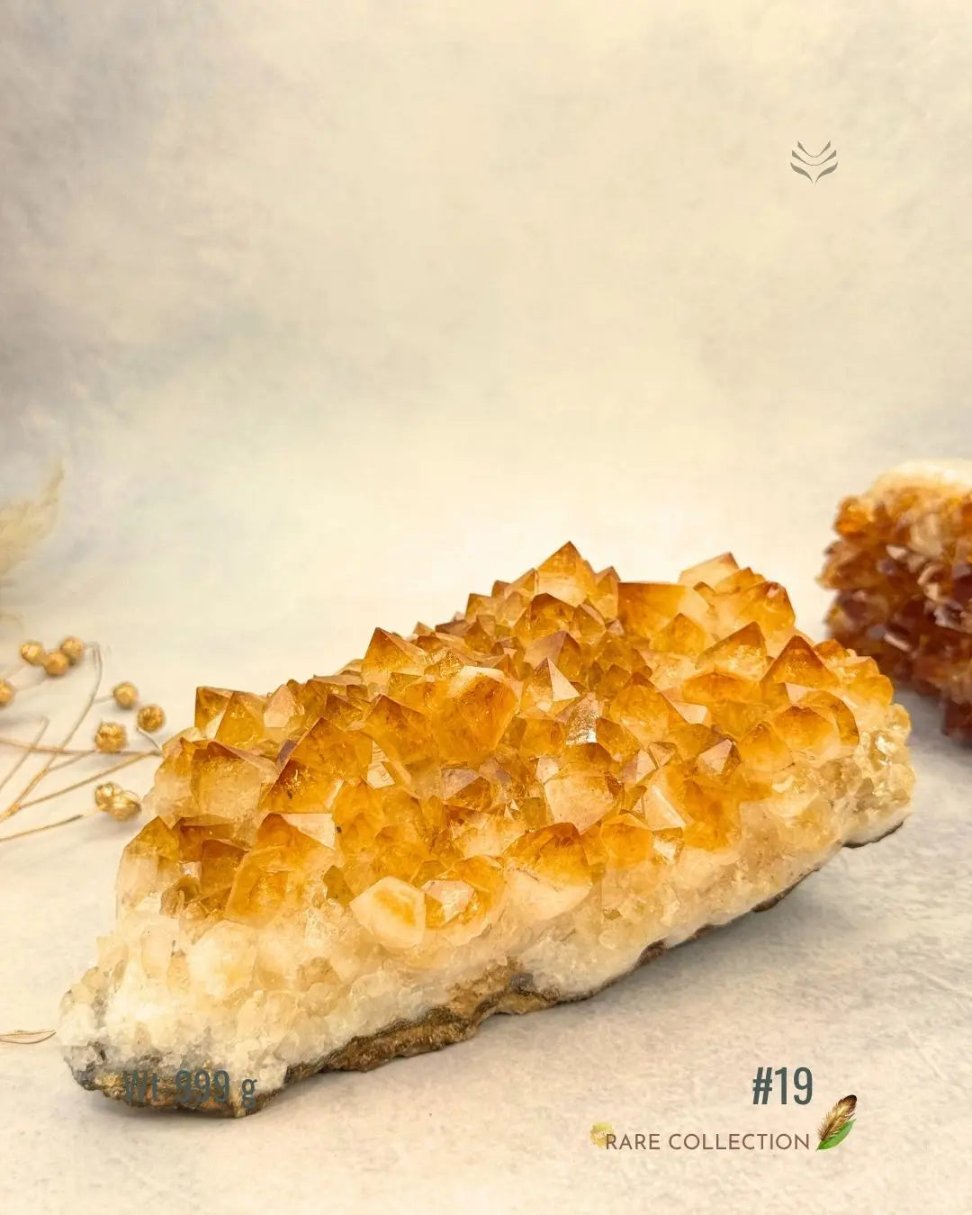 LightCoded Raw Citrine Cluster