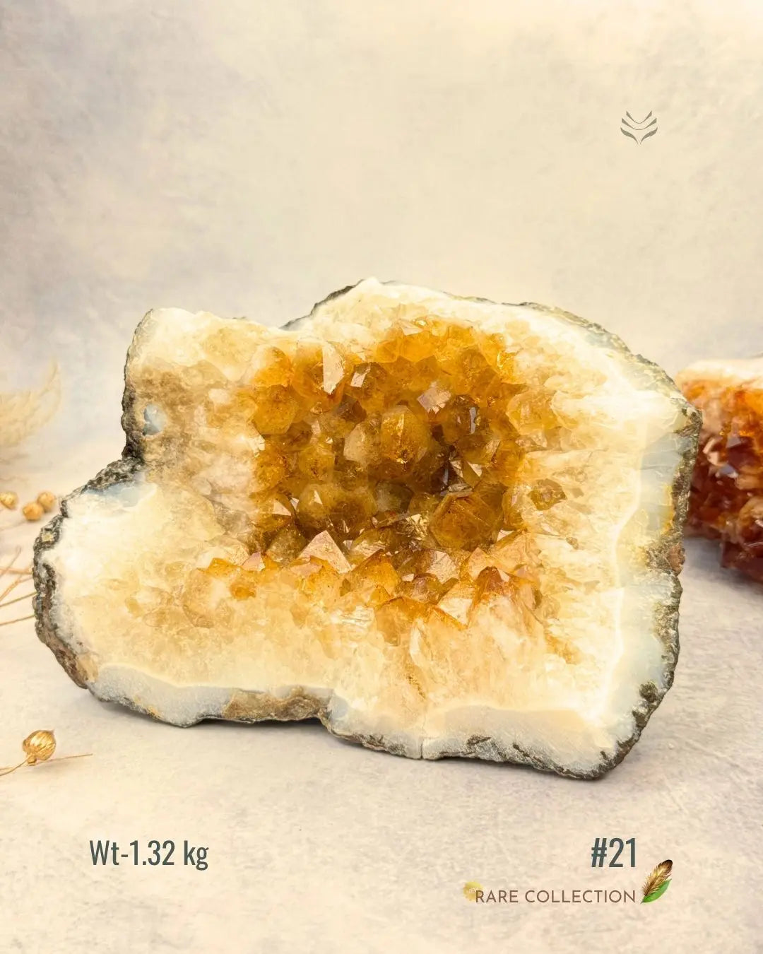 LightCoded Raw Citrine Cluster