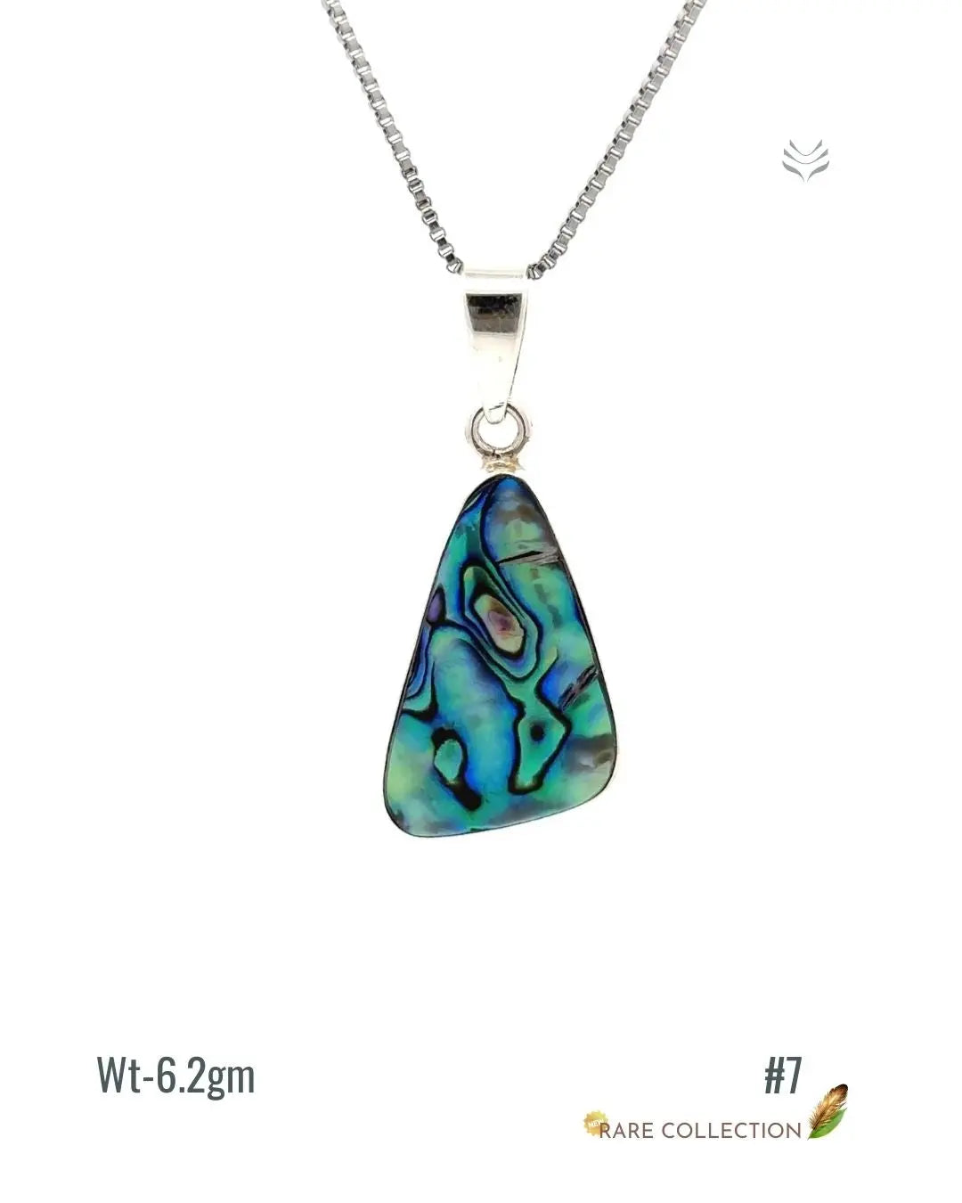 Lightcoded Anti-worry Abalone Shell Pendant