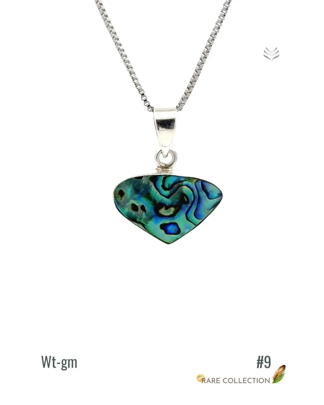 Lightcoded Anti-worry Abalone Shell Pendant