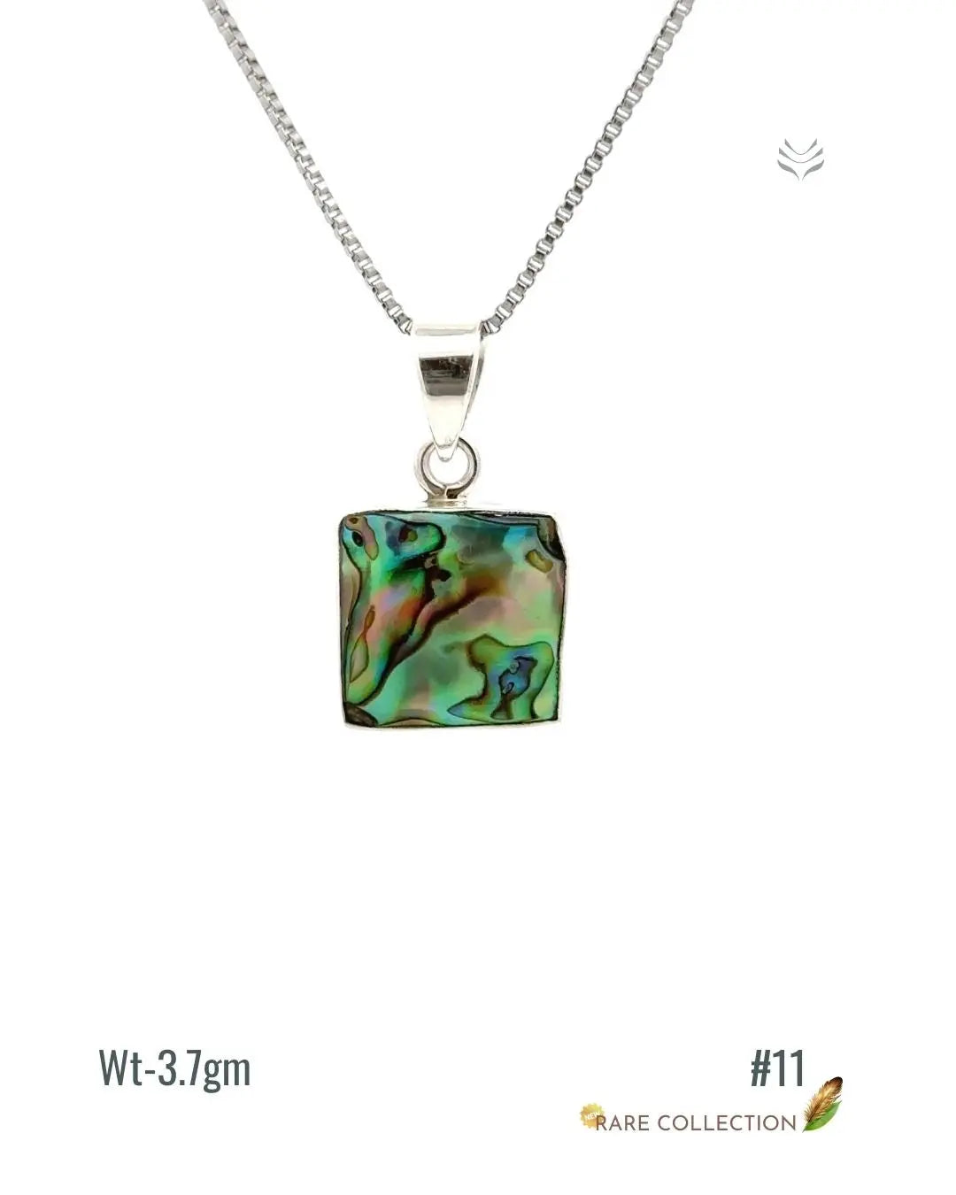 Lightcoded Anti-worry Abalone Shell Pendant