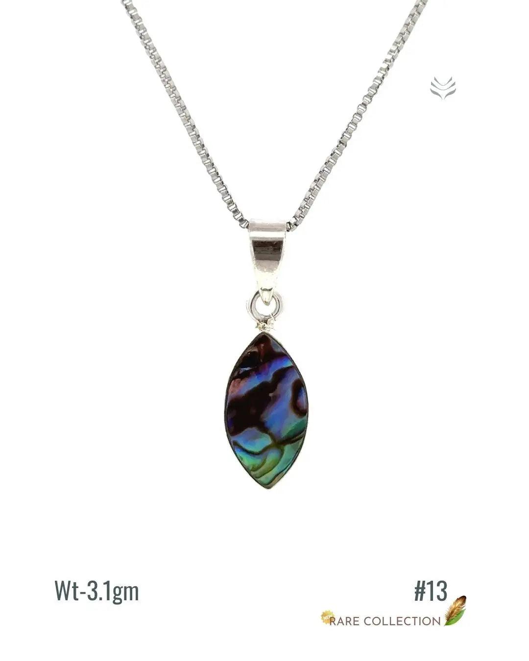 Lightcoded Anti-worry Abalone Shell Pendant
