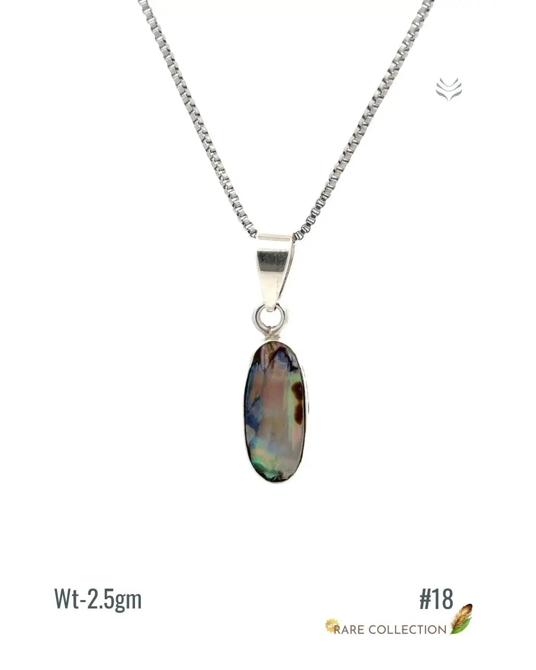 Lightcoded Anti-worry Abalone Shell Pendant