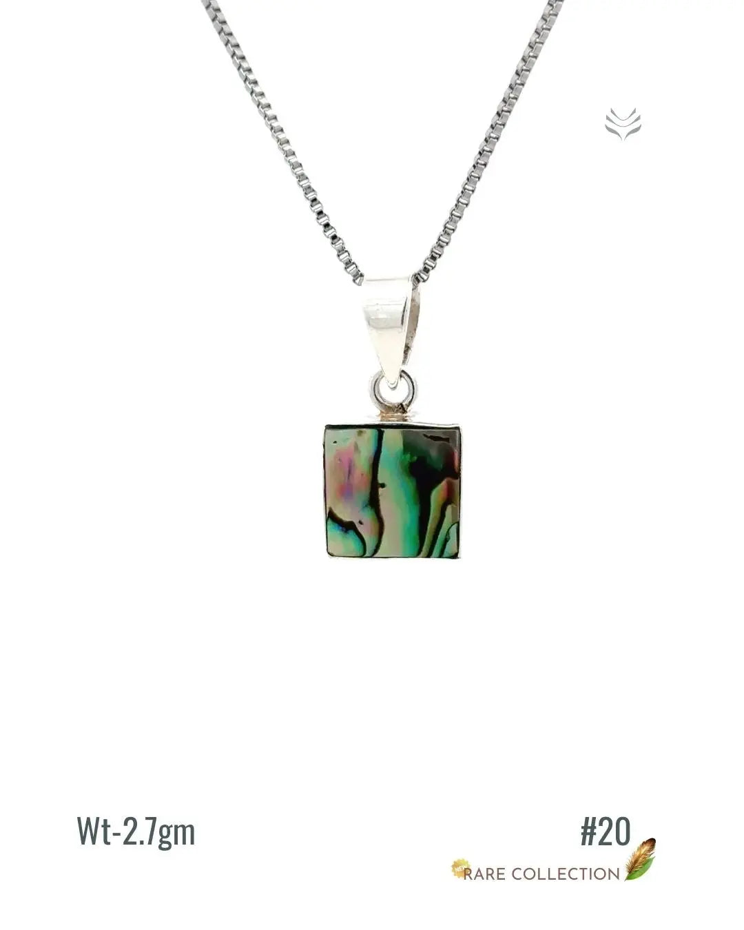 Lightcoded Anti-worry Abalone Shell Pendant