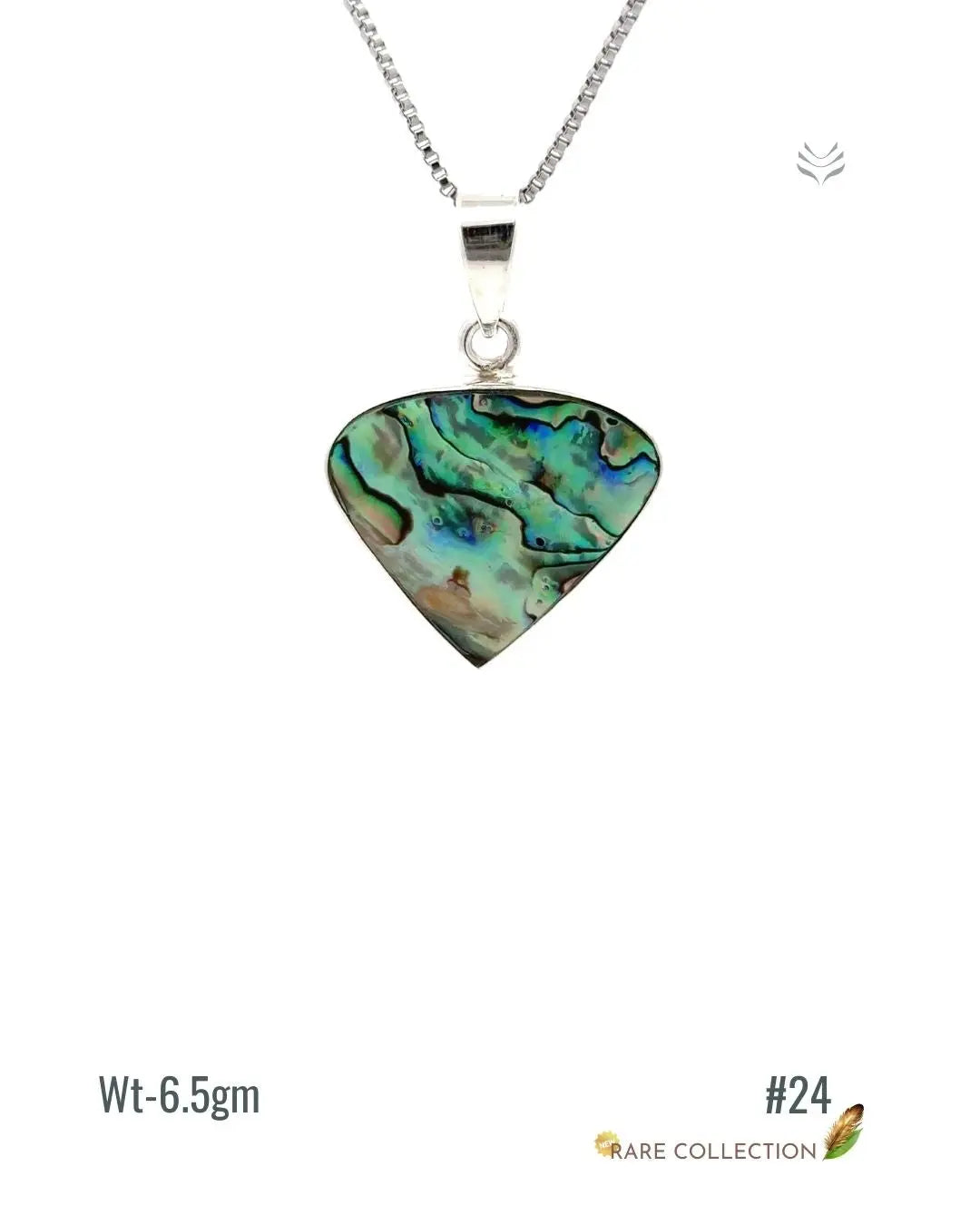 Lightcoded Anti-worry Abalone Shell Pendant