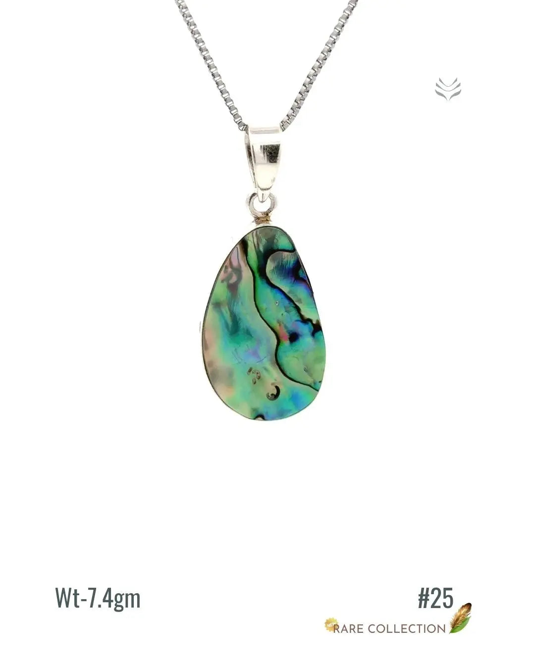 Lightcoded Anti-worry Abalone Shell Pendant