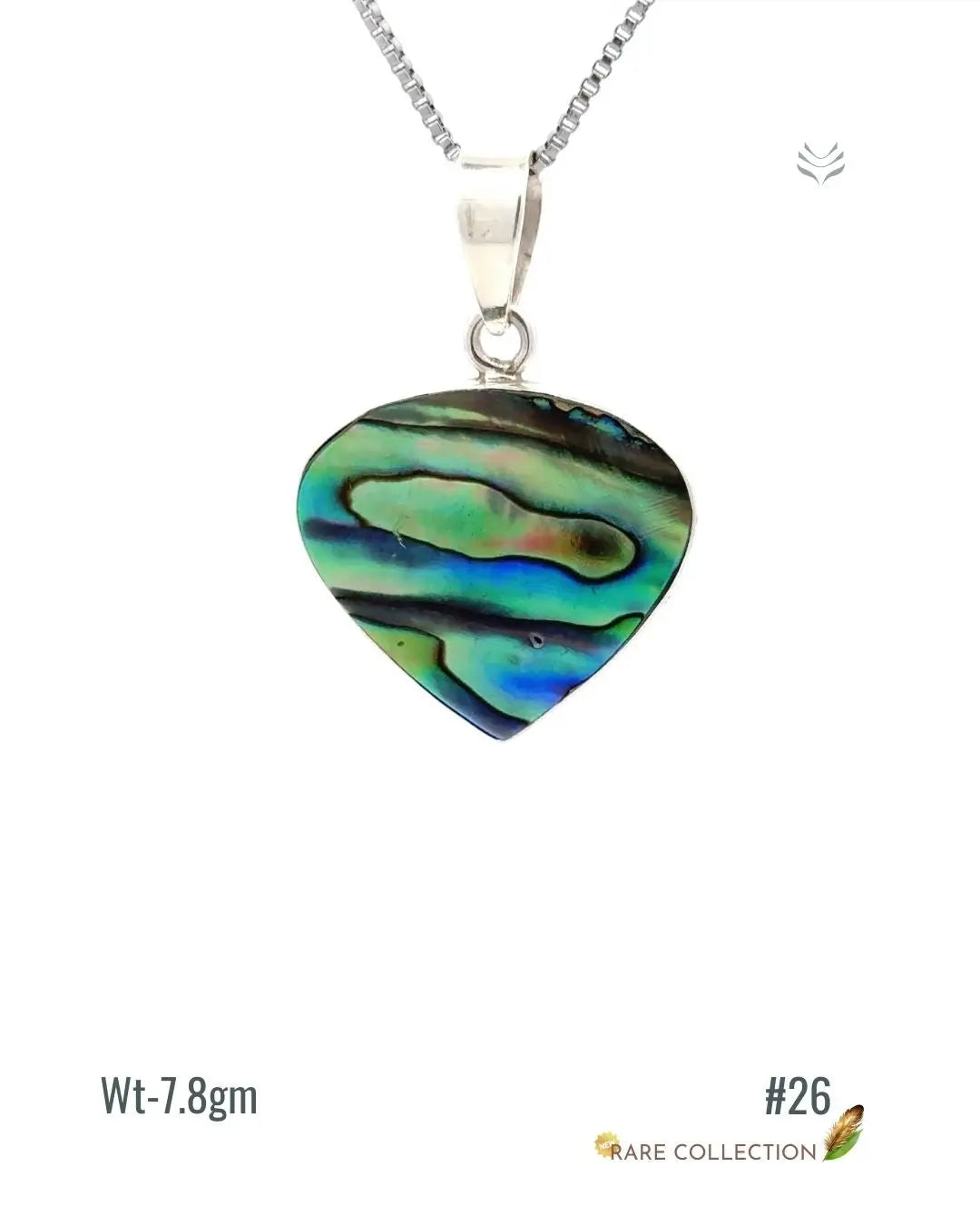 Lightcoded Anti-worry Abalone Shell Pendant