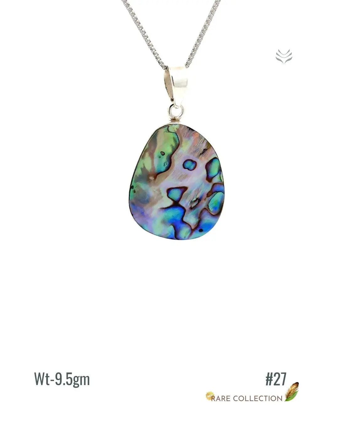 Lightcoded Anti-worry Abalone Shell Pendant