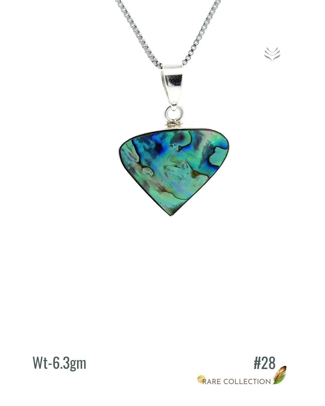 Lightcoded Anti-worry Abalone Shell Pendant