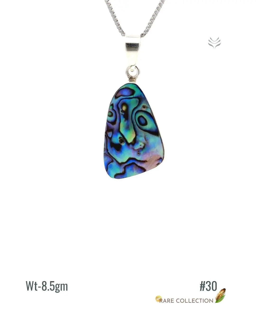 Lightcoded Anti-worry Abalone Shell Pendant