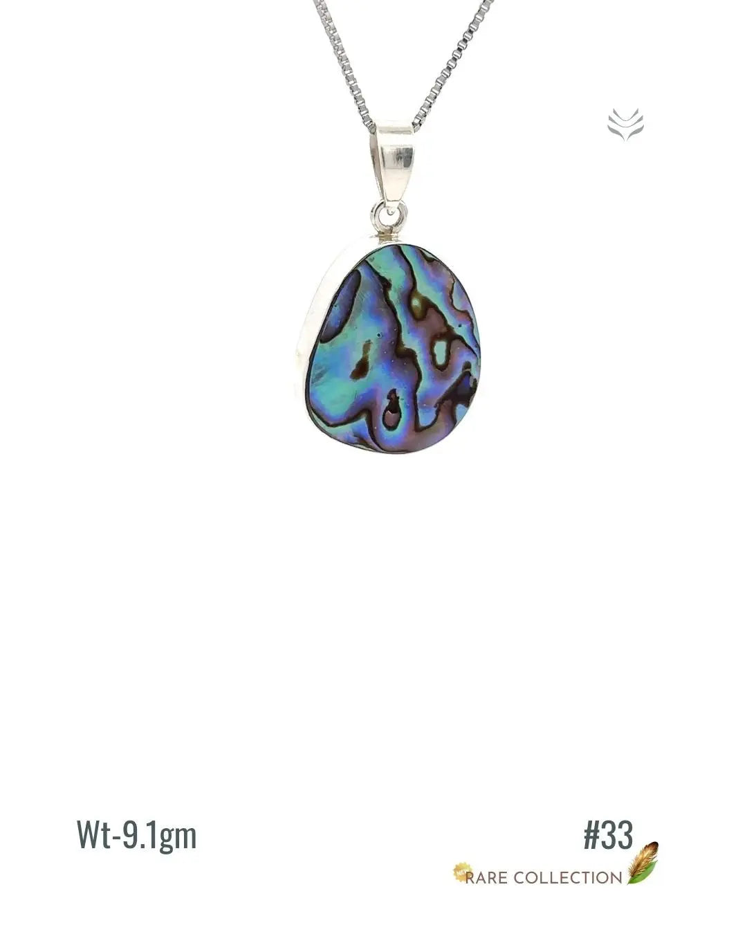 Lightcoded Anti-worry Abalone Shell Pendant