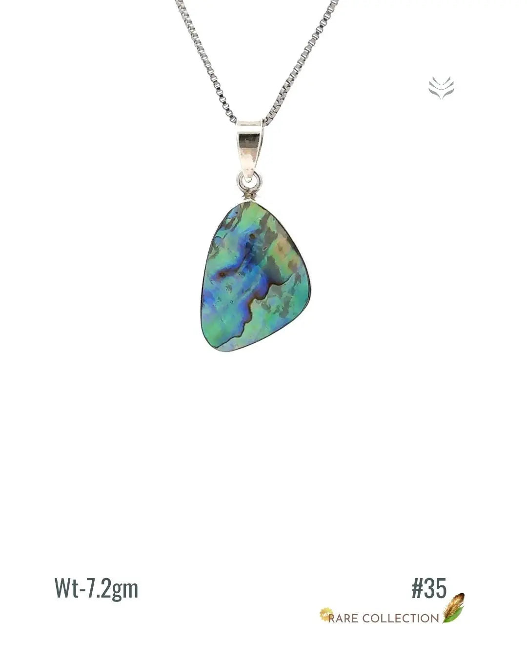 Lightcoded Anti-worry Abalone Shell Pendant