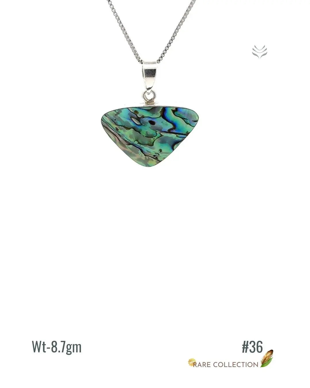 Lightcoded Anti-worry Abalone Shell Pendant