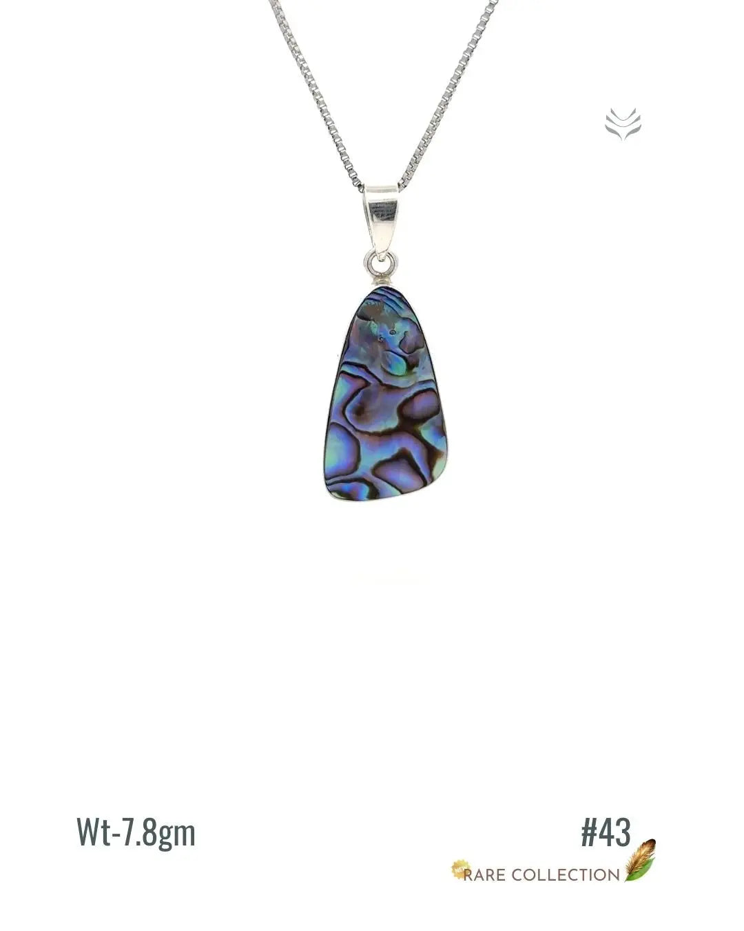 Lightcoded Anti-worry Abalone Shell Pendant