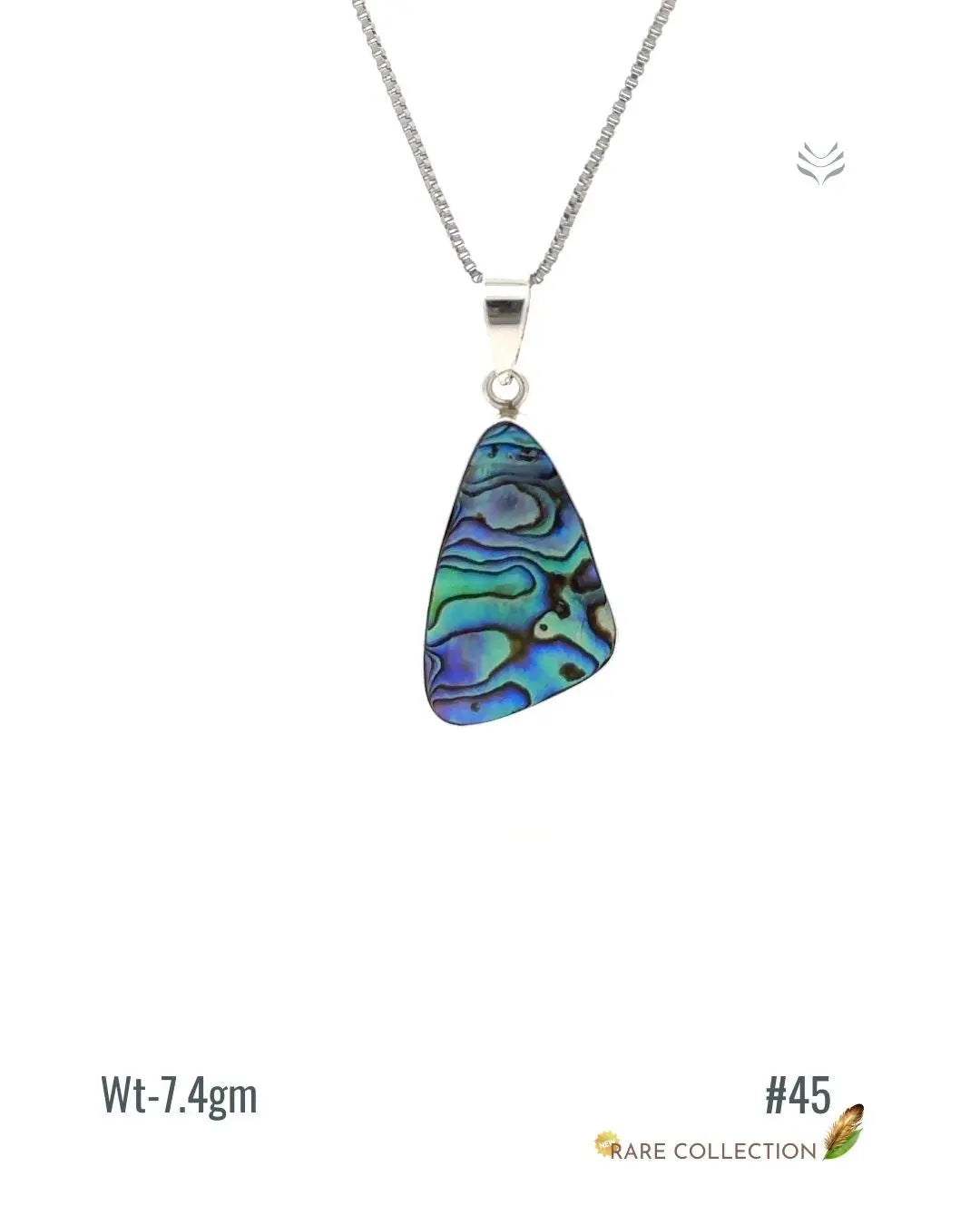 Lightcoded Anti-worry Abalone Shell Pendant