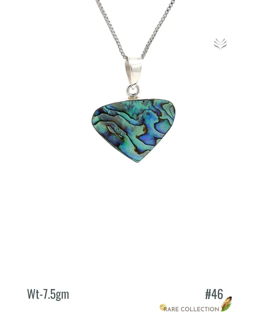 Lightcoded Anti-worry Abalone Shell Pendant