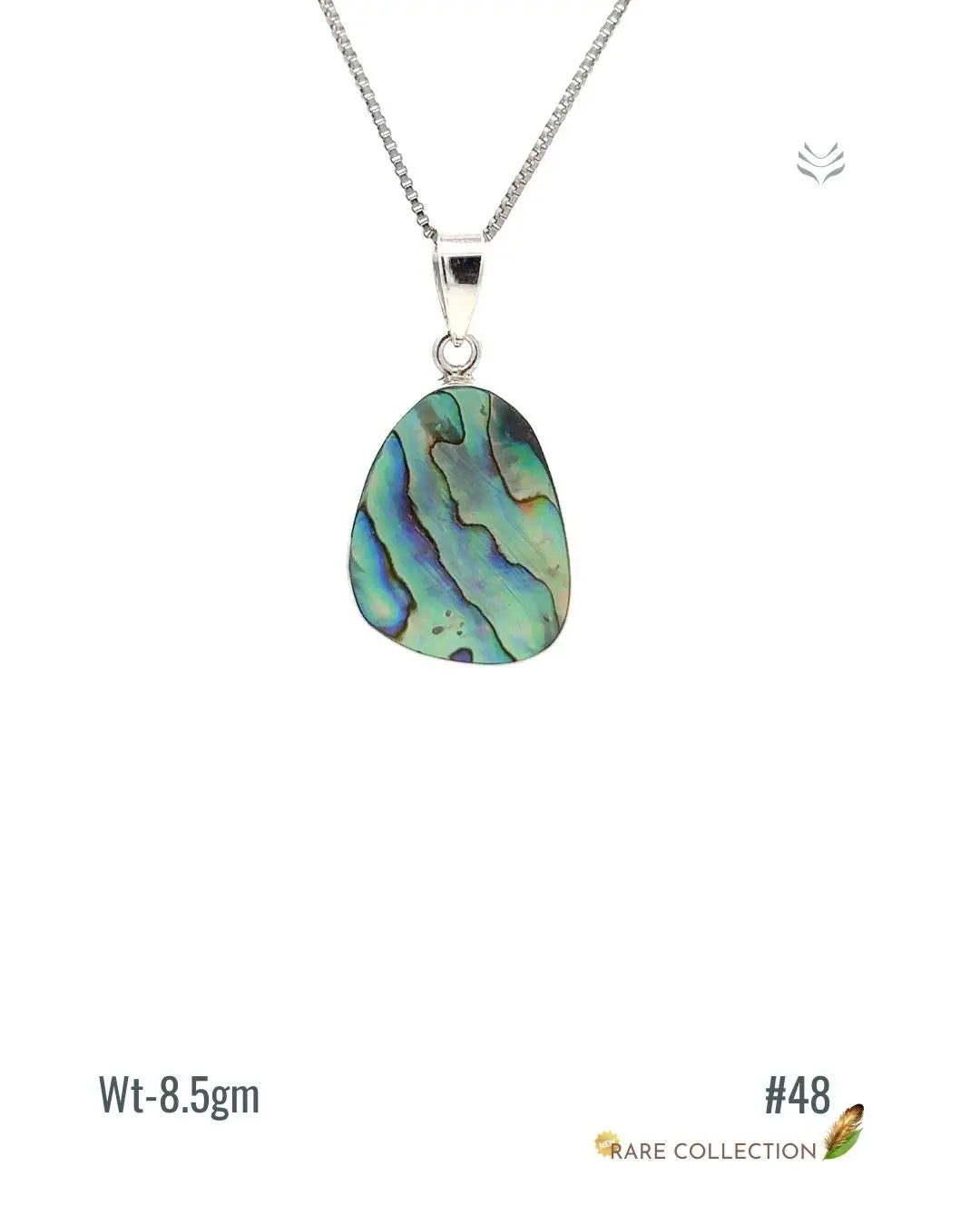 Lightcoded Anti-worry Abalone Shell Pendant