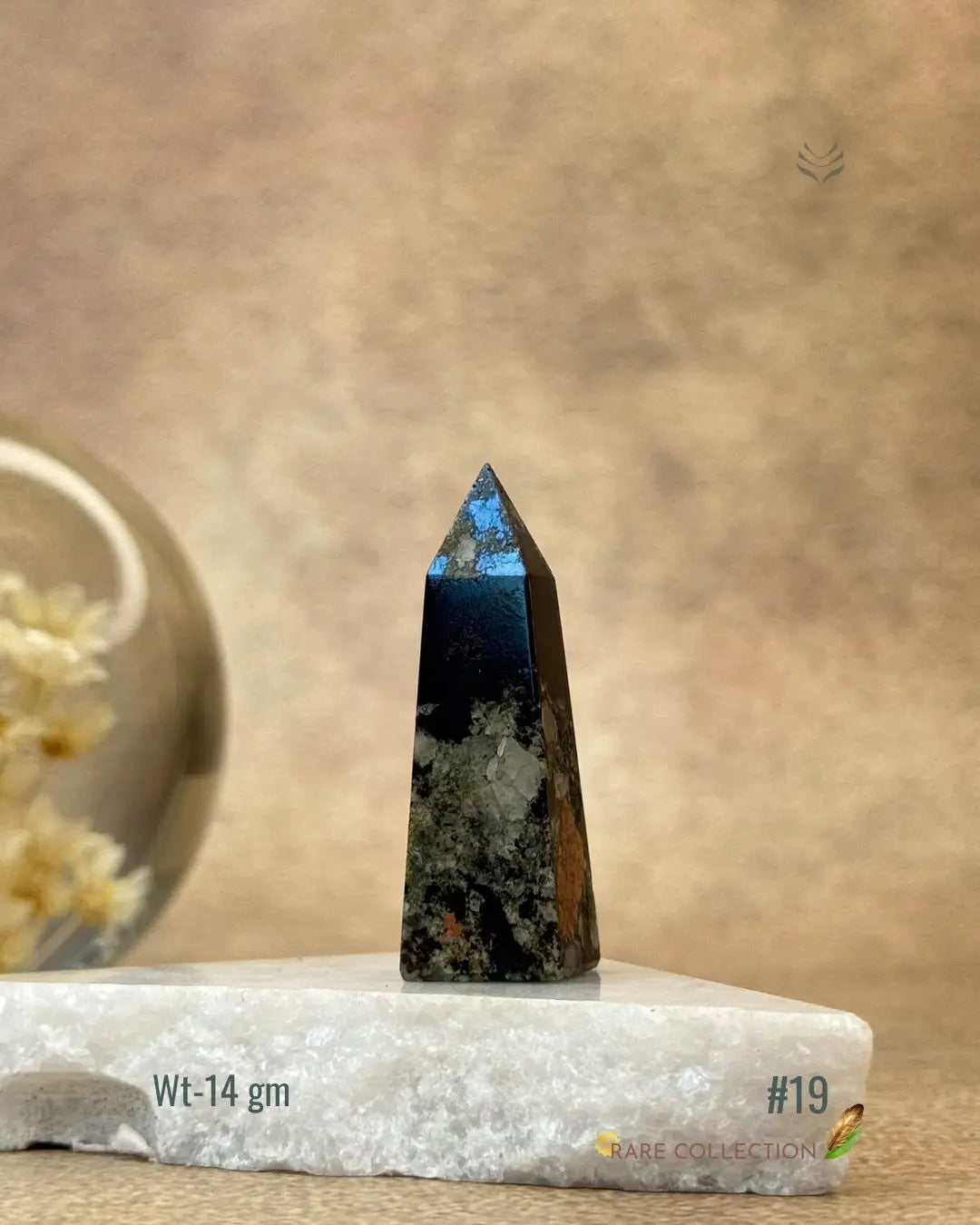 Lightcoded Covellite Tower