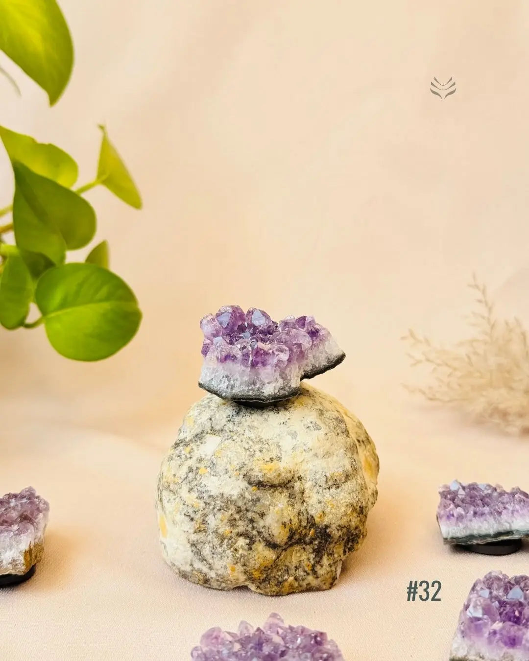 Lightcoded Good Health Fridge Magnets - Amethyst