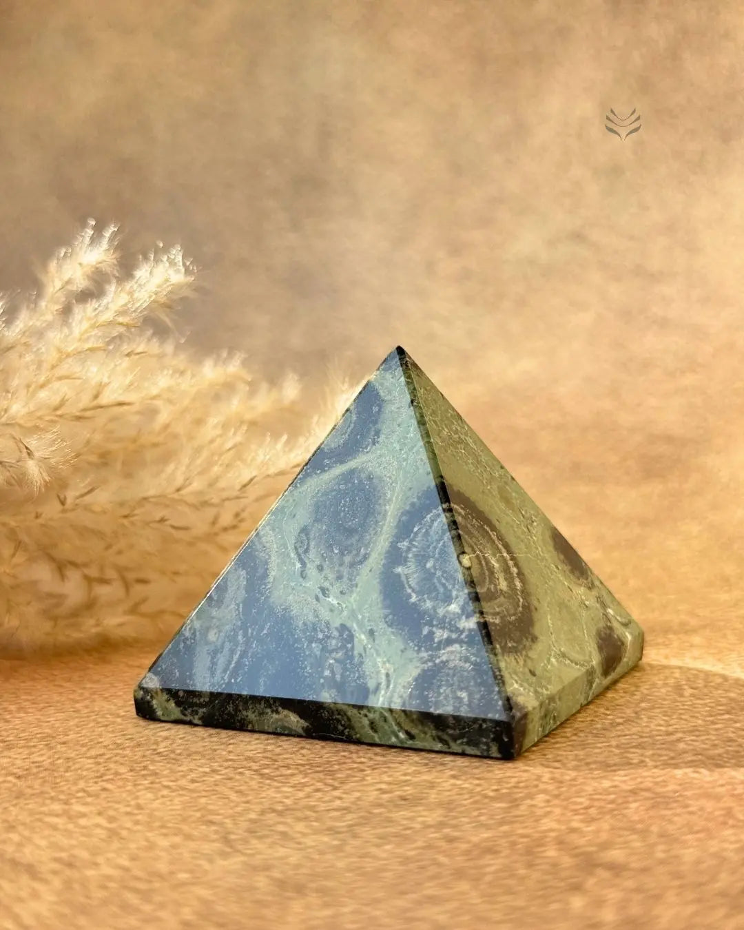 Lightcoded Kambaba Jasper Pyramid