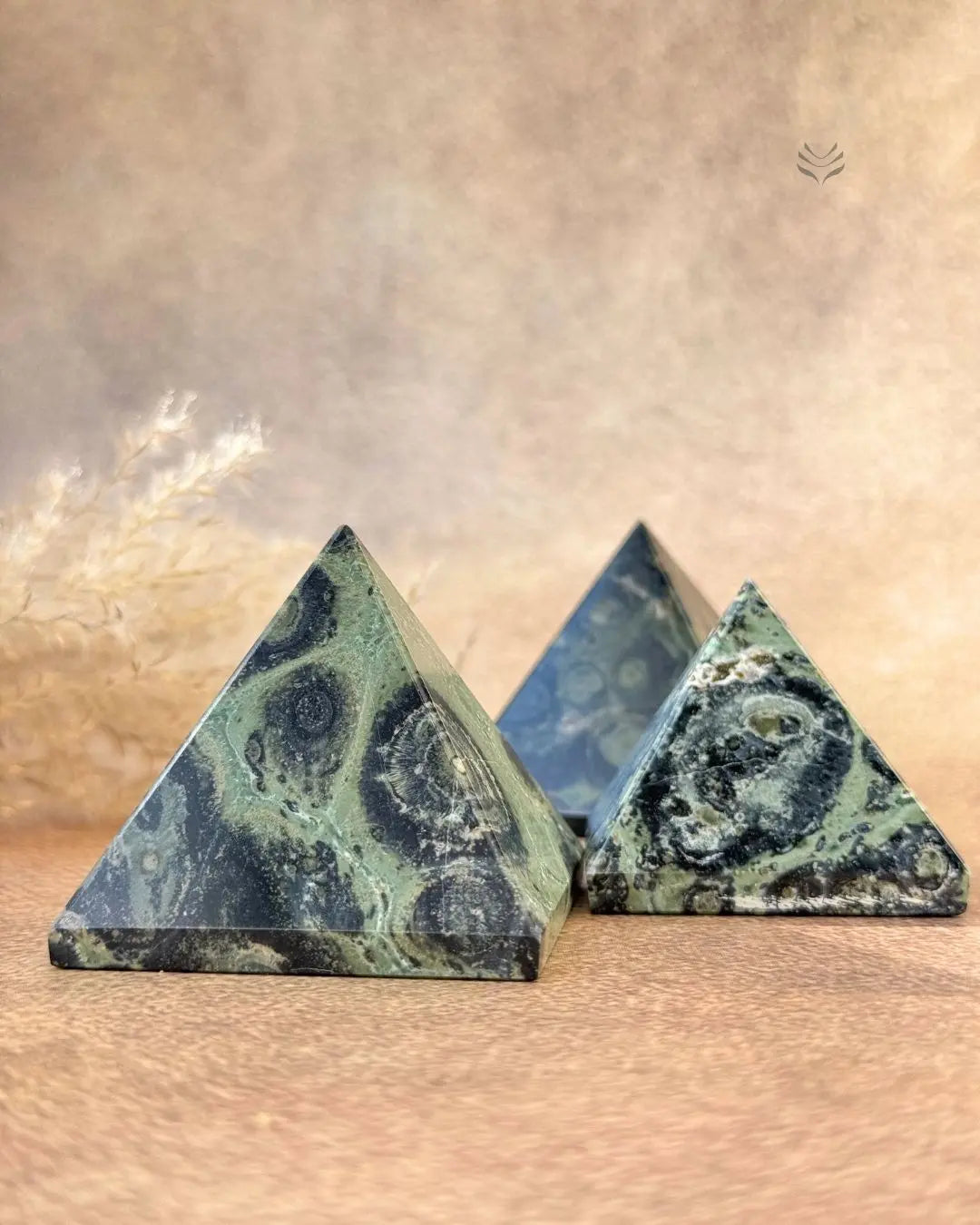 Lightcoded Kambaba Jasper Pyramid