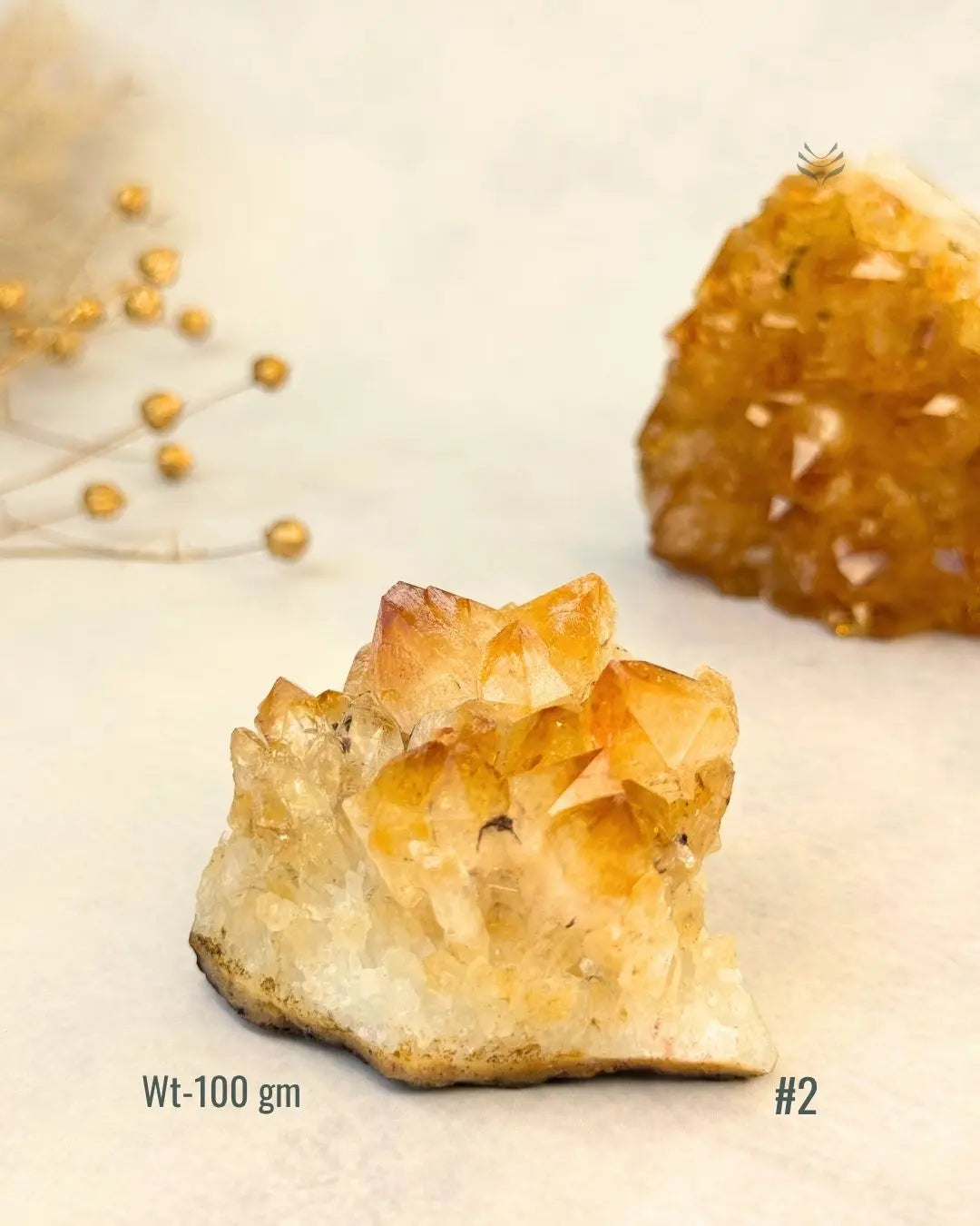 Lightcoded Madagascar Citrine Cluster