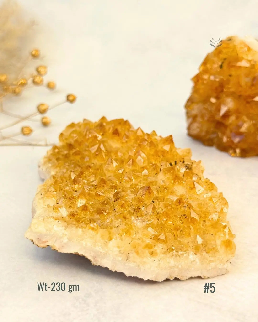 Lightcoded Madagascar Citrine Cluster