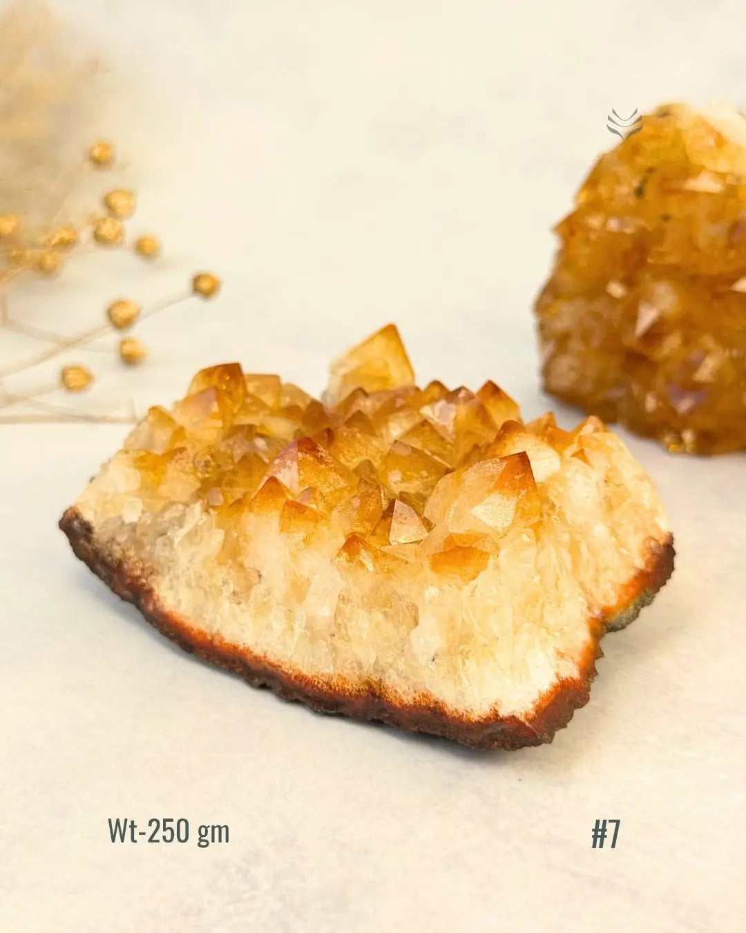 Lightcoded Madagascar Citrine Cluster