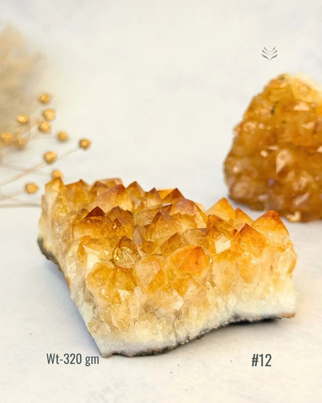 Lightcoded Madagascar Citrine Cluster