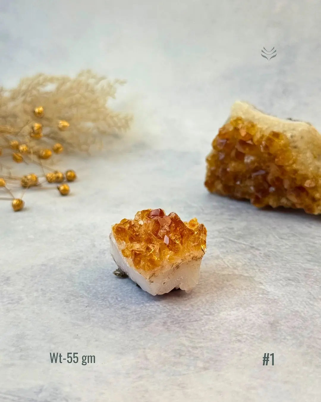 Lightcoded Madagascar Citrine Cluster