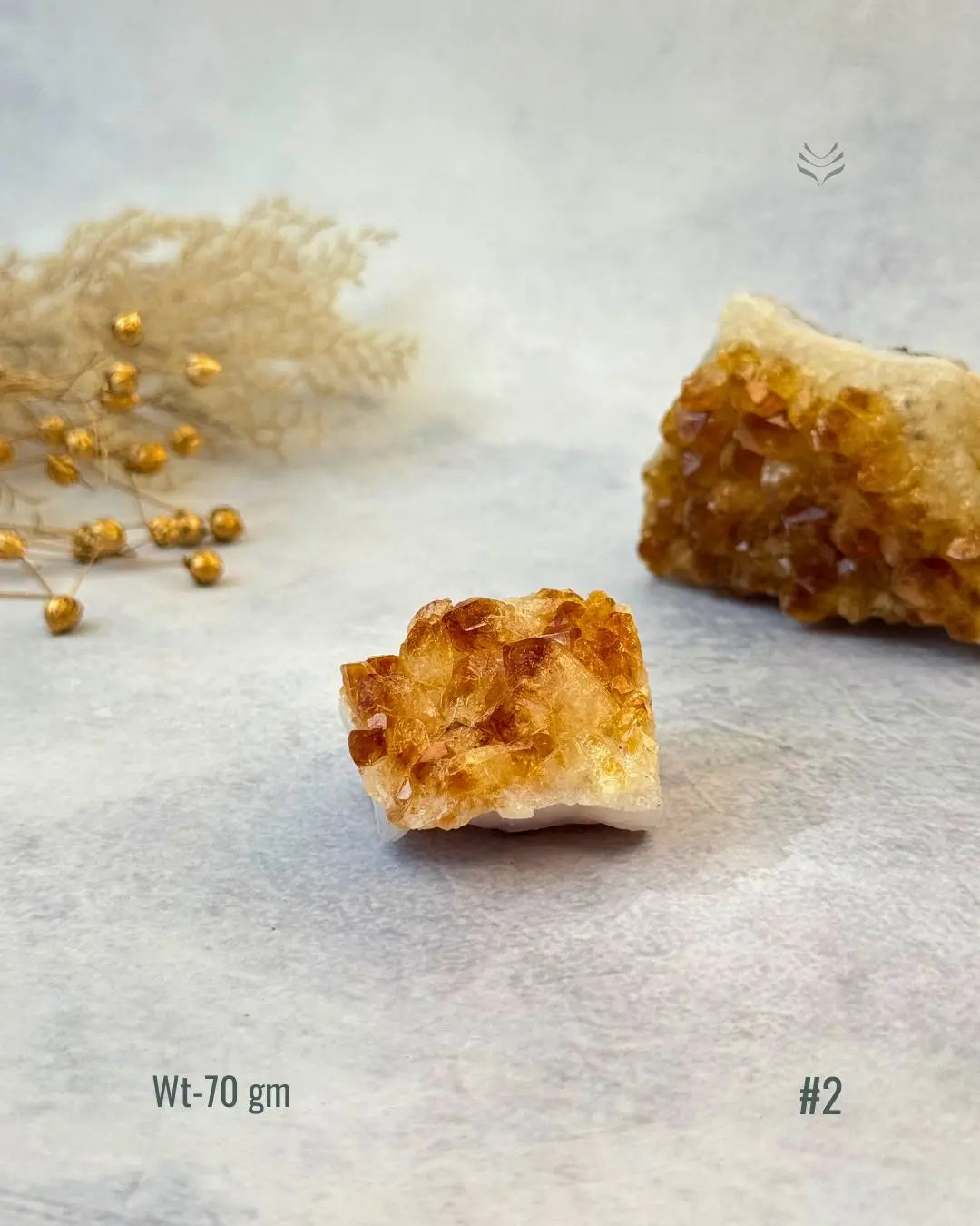 Lightcoded Madagascar Citrine Cluster