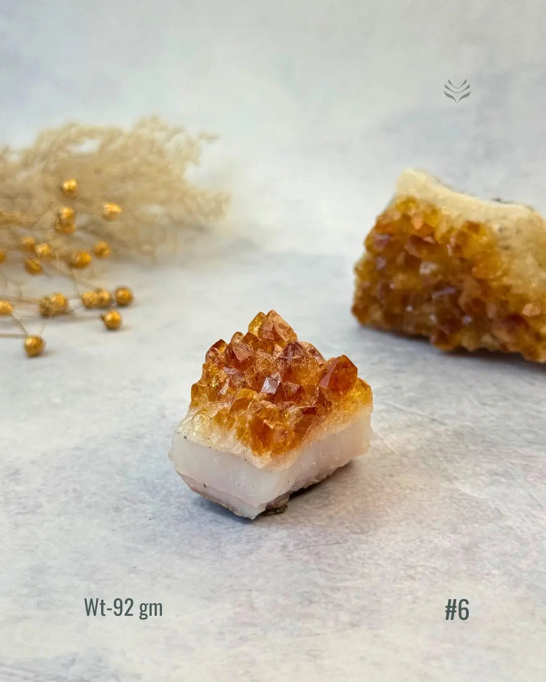 Lightcoded Madagascar Citrine Cluster