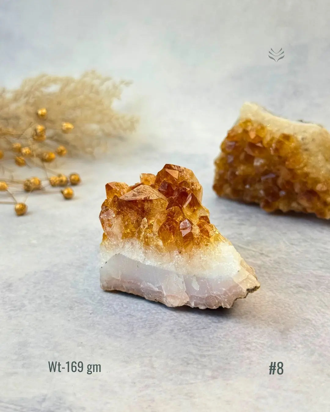 Lightcoded Madagascar Citrine Cluster