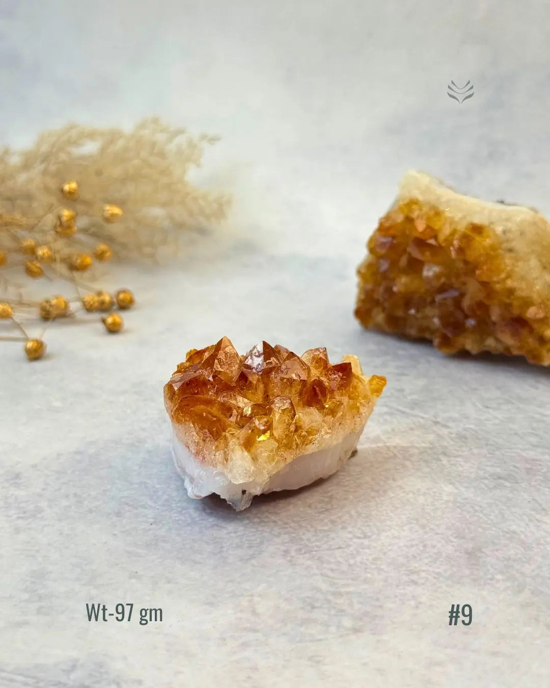 Lightcoded Madagascar Citrine Cluster