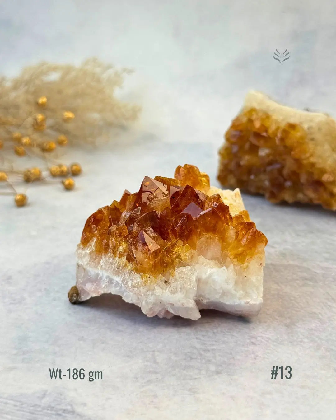 Lightcoded Madagascar Citrine Cluster