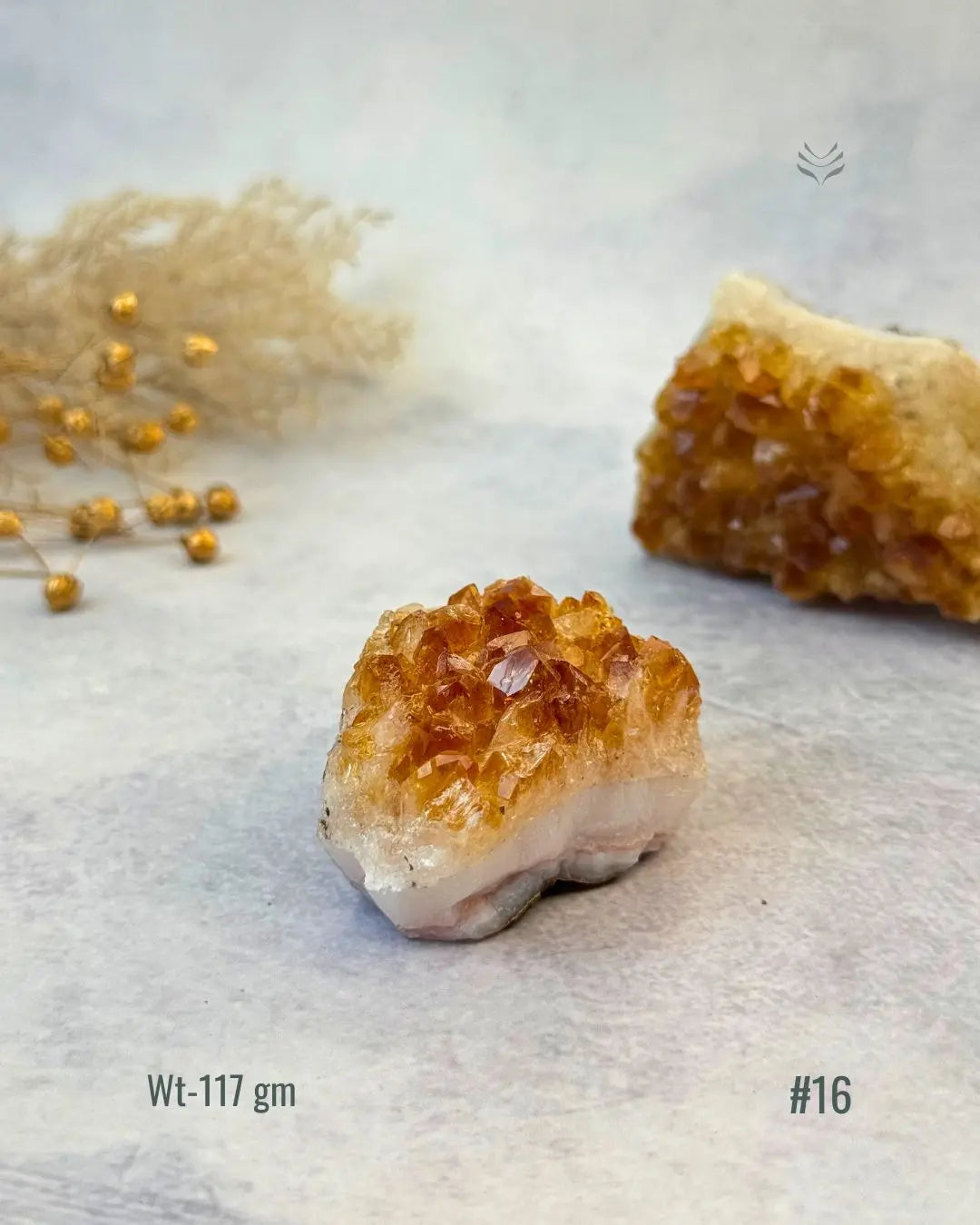 Lightcoded Madagascar Citrine Cluster