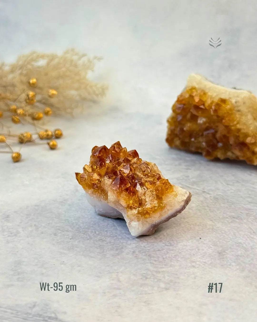 Lightcoded Madagascar Citrine Cluster