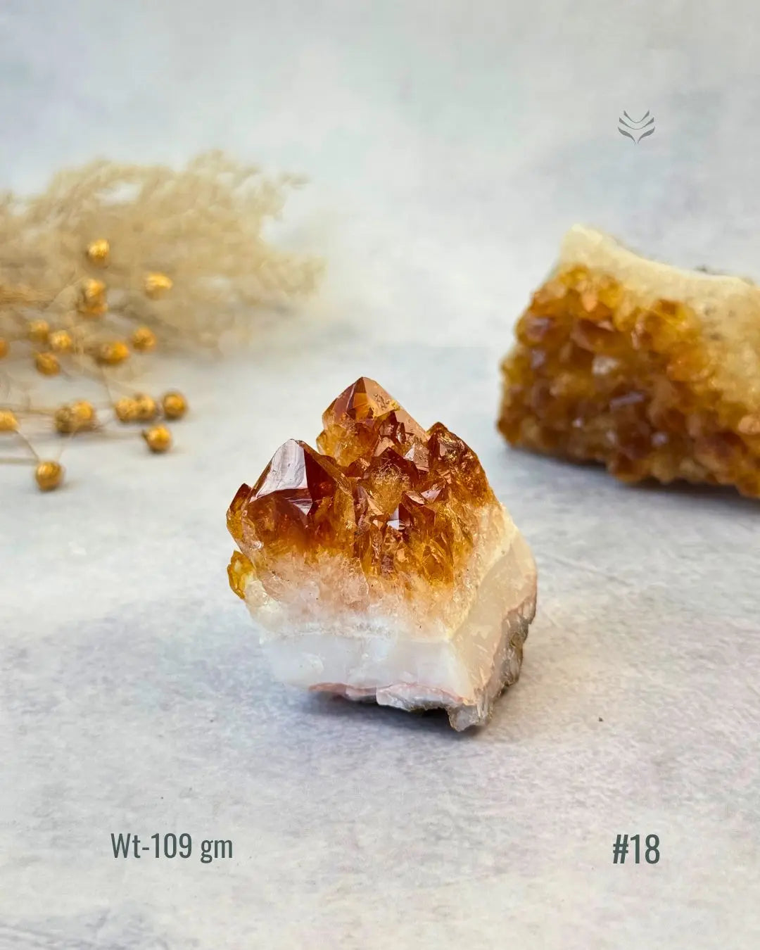 Lightcoded Madagascar Citrine Cluster