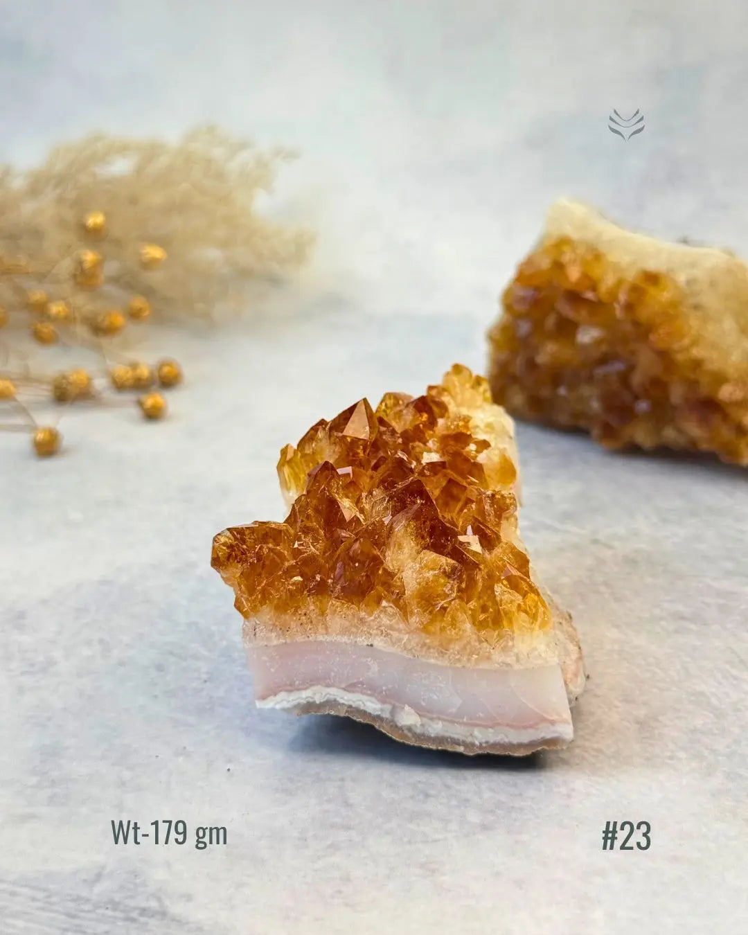 Lightcoded Madagascar Citrine Cluster